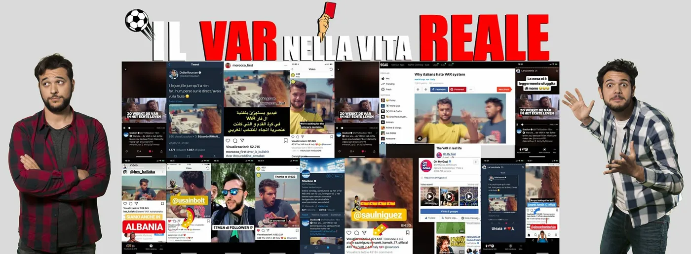 Archivio del format VAR nella vita reale de I Sansoni
